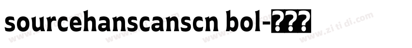 sourcehanscanscn bol字体转换